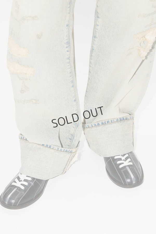 画像6: {SOLD}KENZO ケンゾー ターンアップ ワイド フィット ジーンズ イン ジャパニーズ デニム{-BFS} (6)