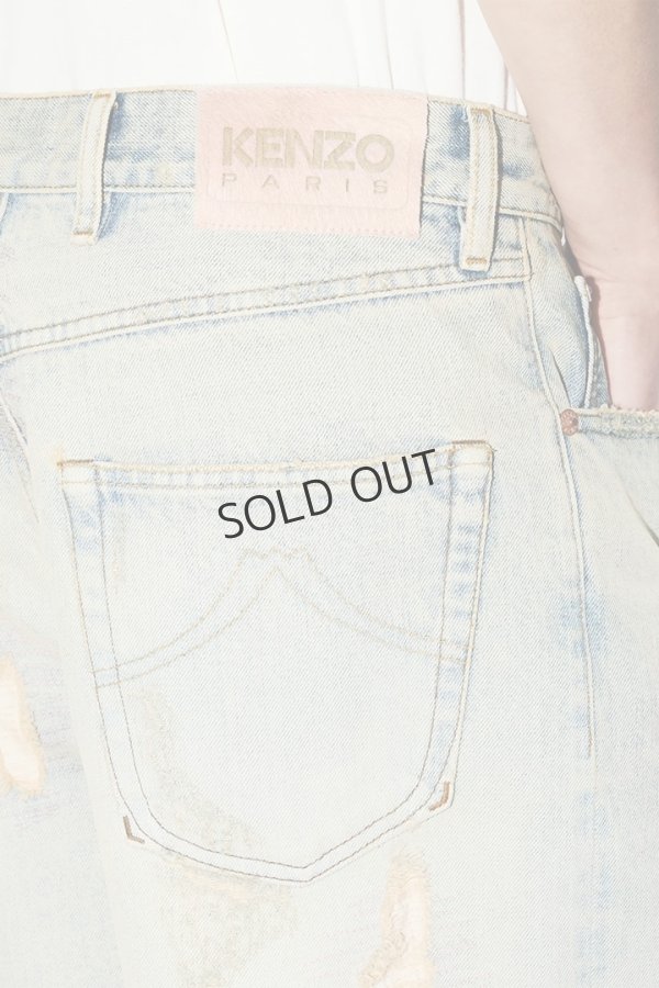 画像7: {SOLD}KENZO ケンゾー ターンアップ ワイド フィット ジーンズ イン ジャパニーズ デニム{-BFS} (7)