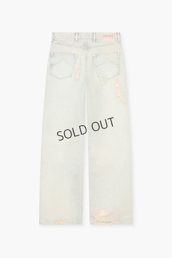 画像8: {SOLD}KENZO ケンゾー ターンアップ ワイド フィット ジーンズ イン ジャパニーズ デニム{-BFS} (8)