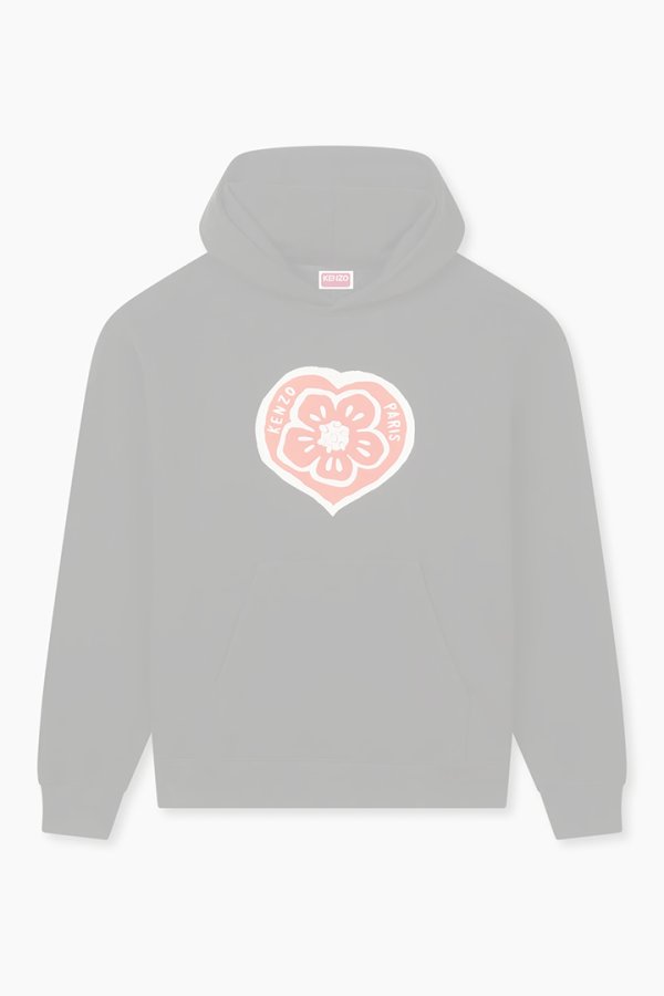 画像1:   KENZO ケンゾー KENZO Boke Heart' オーバーサイズ フーディー イン コットン {-BFS}  :FG55HO4004MJ-99J-L  (1)