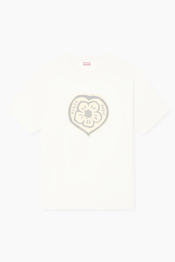 画像1:   KENZO ケンゾー KENZO Boke Heart' Tシャツ イン コットン {-BFS}  :FG55TS2074SO-03-L  (1)