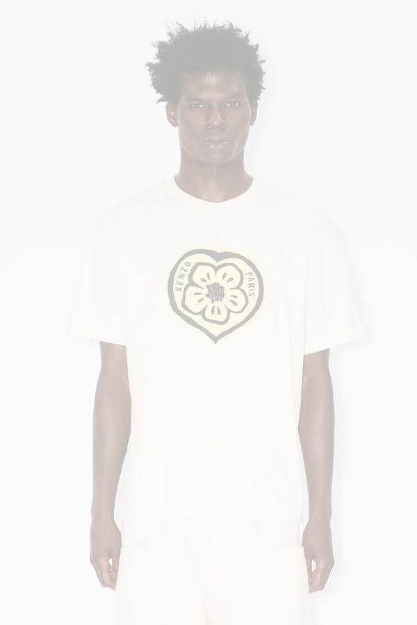 画像2:   KENZO ケンゾー KENZO Boke Heart' Tシャツ イン コットン {-BFS}  :FG55TS2074SO-03-L  (2)