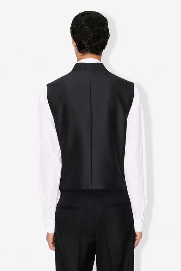 画像4: KENZO ケンゾー Kimono gilet in virgin wool and silk{-BFS} (4)