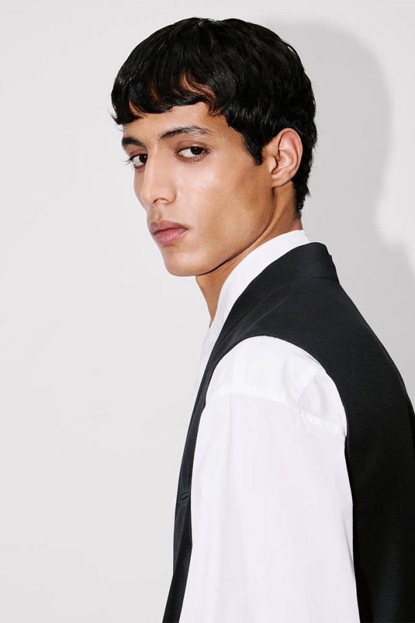 画像7: KENZO ケンゾー Kimono gilet in virgin wool and silk{-BFS} (7)