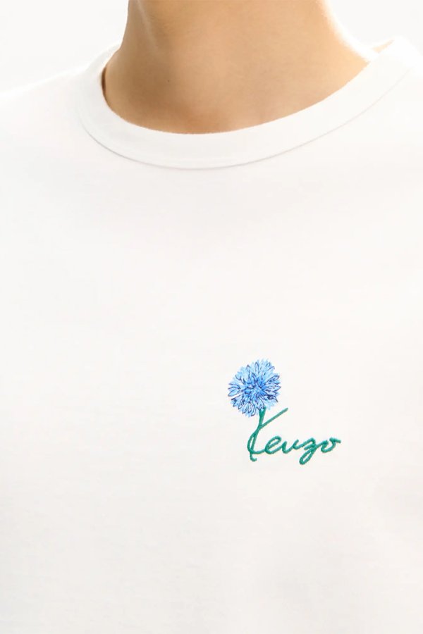 画像5: KENZO ケンゾー KENZO Tulip' エンブロイダリー スリム Tシャツ イン コットン{-BFA} (5)