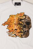 画像3: {SOLD}DOMREBEL ドムレーベル FIRESKULL T-SHIRT ブラックスワロフスキー/カスタムモデル{-AHS} (3)