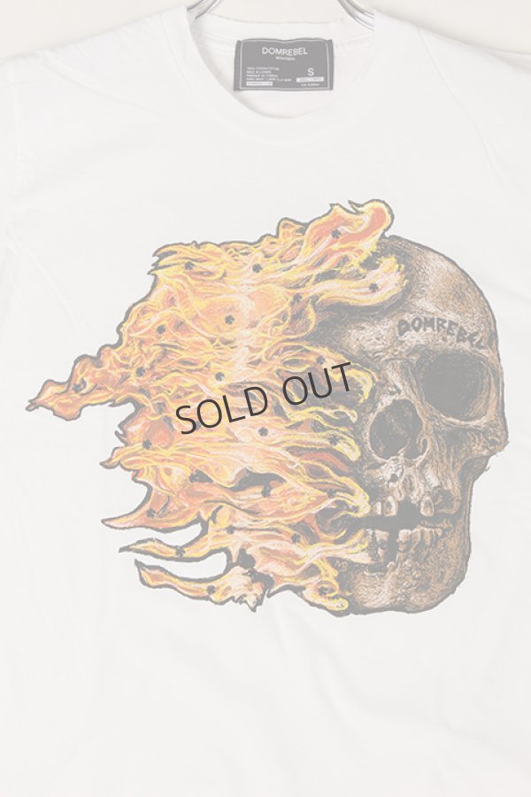 画像3: {SOLD}DOMREBEL ドムレーベル FIRESKULL T-SHIRT ブラックスワロフスキー/カスタムモデル{-AHS} (3)
