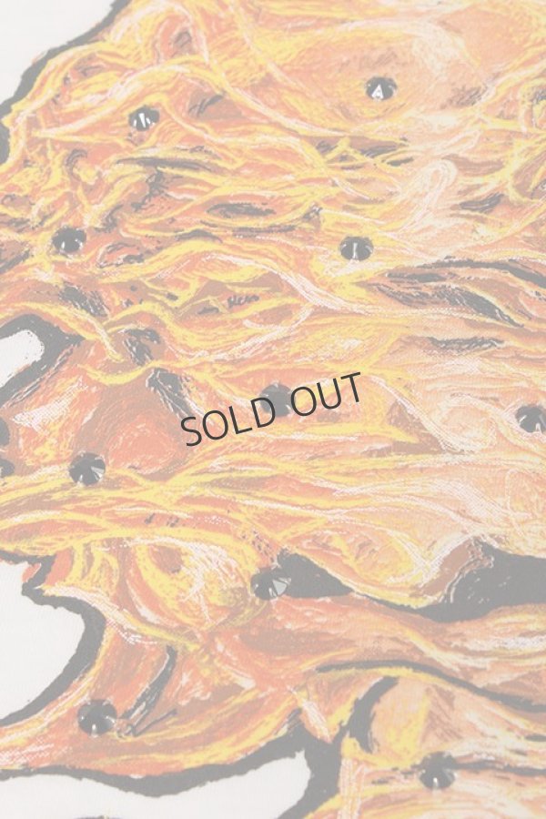 画像4: {SOLD}DOMREBEL ドムレーベル FIRESKULL T-SHIRT ブラックスワロフスキー/カスタムモデル{-AHS} (4)