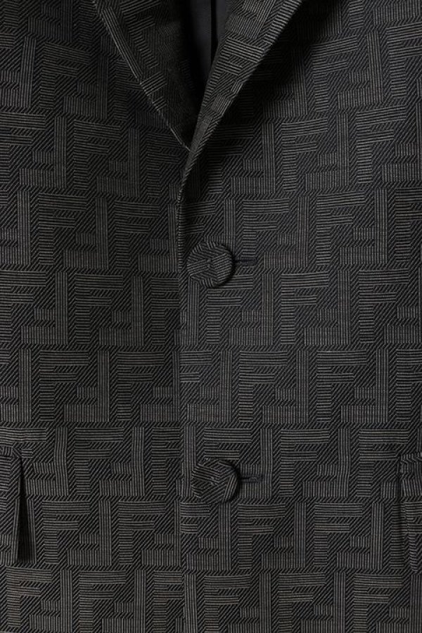画像3: 【 30%OFF セール352,000円→246,400円】 FENDI フェンディ ジャカードファブリック ジャケット{-BCA} (3)