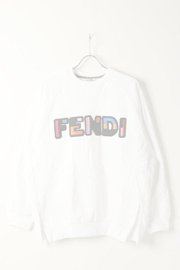 画像1:   FENDI フェンディ FELPA FENDI COLOR JERSEY {FS7034 A8FX F0ZNM-WHITE-BJA}  :FS7034A8FX-WHT-M  (1)