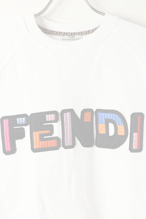 画像2:   FENDI フェンディ FELPA FENDI COLOR JERSEY {FS7034 A8FX F0ZNM-WHITE-BJA}  :FS7034A8FX-WHT-M  (2)