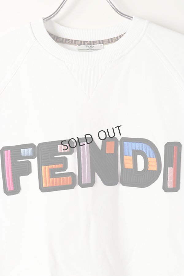 画像2: {SOLD}FENDI フェンディ FELPA FENDI COLOR JERSEY{FS7034 A8FX F0ZNM-WHITE-BJA} (2)