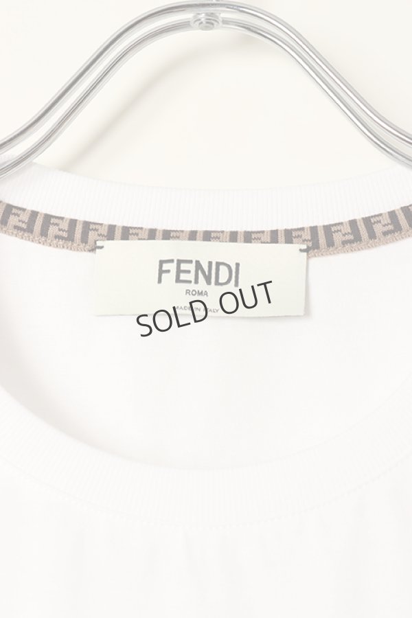 画像4: {SOLD}FENDI フェンディ ホワイトコットン Tシャツ{FS7389ALCAF0ZNM-BBA} (4)
