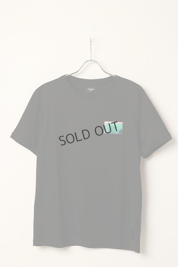 画像1: {SOLD}FENDI フェンディ Black jersey T-shirt{-BDS} (1)