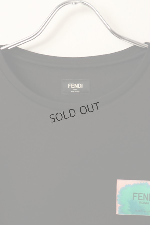 画像2: {SOLD}FENDI フェンディ Black jersey T-shirt{-BDS} (2)