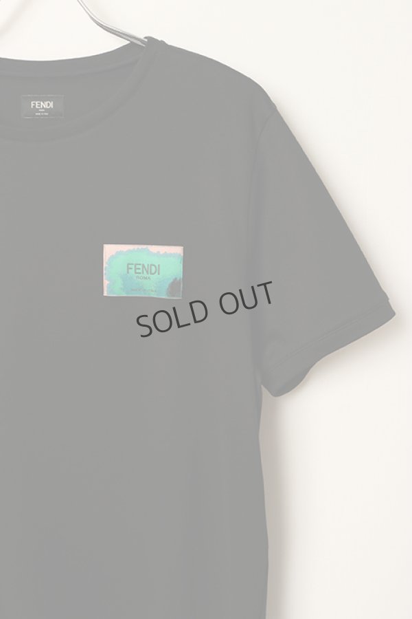 画像4: {SOLD}FENDI フェンディ Black jersey T-shirt{-BDS} (4)