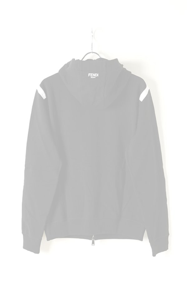 画像4:   FENDI フェンディ ブラックジャージースウェットシャツ {-BJA}  :FY0984A2F2-BLK  (4)