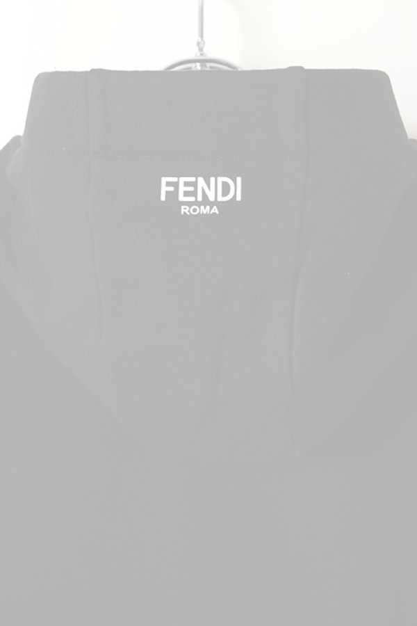 画像5:   FENDI フェンディ ブラックジャージースウェットシャツ {-BJA}  :FY0984A2F2-BLK  (5)