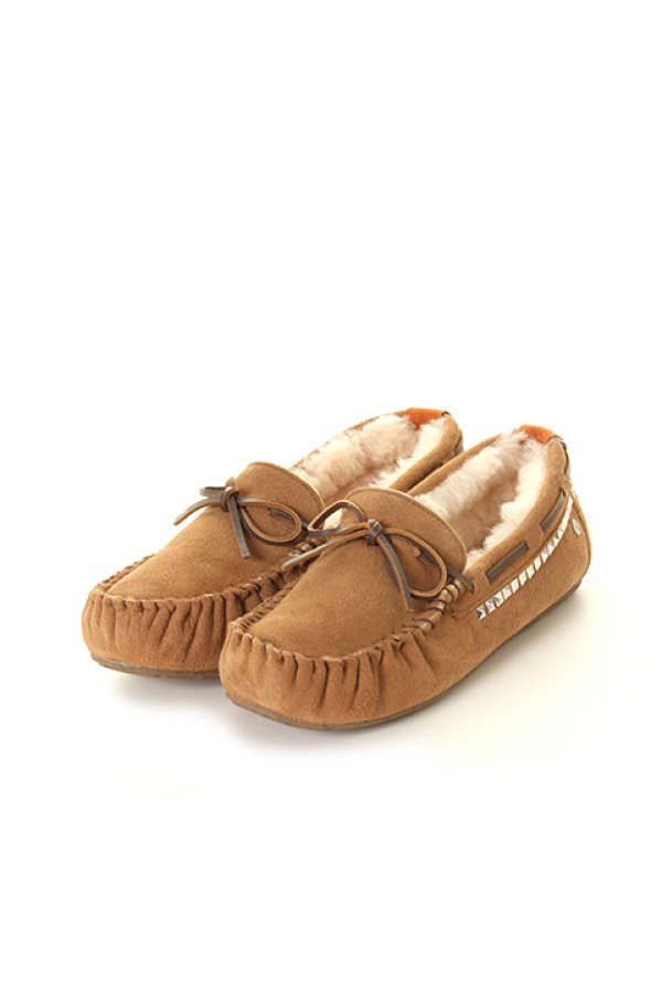 画像2: ▽ 40%OFF アウトレットセールセール46,200円→27,720円▽ AKM エイケイエム MOUTON/HANDWIRK STUDS EMU SLIP-ON{-AEA} (2)