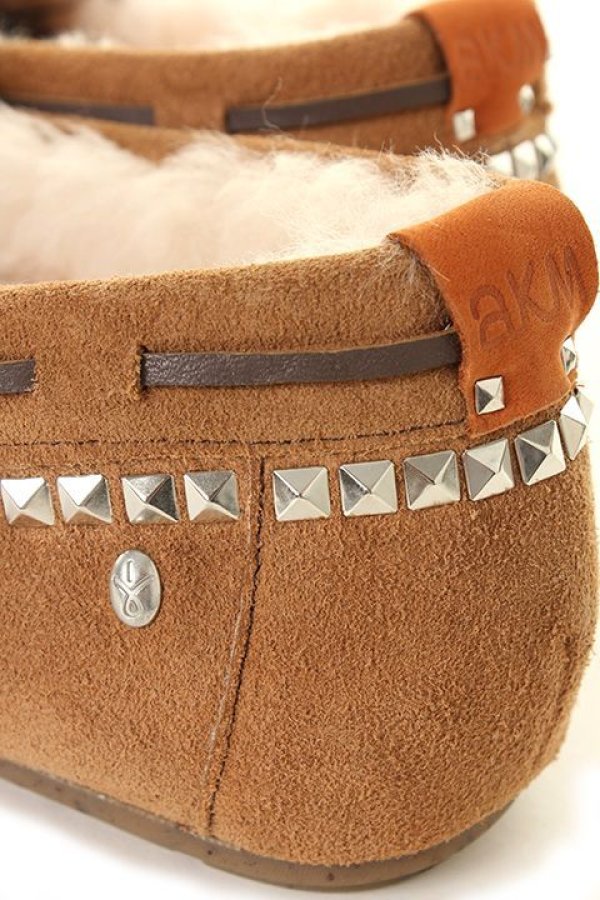 画像5: ▽ 40%OFF アウトレットセールセール46,200円→27,720円▽ AKM エイケイエム MOUTON/HANDWIRK STUDS EMU SLIP-ON{-AEA} (5)