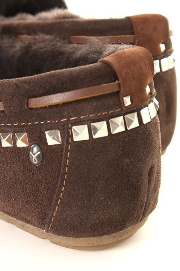 画像5: ▽ 40%OFF アウトレットセールセール46,200円→27,720円▽ AKM エイケイエム MOUTON/HANDWIRK STUDS EMU SLIP-ON{-AEA} (5)