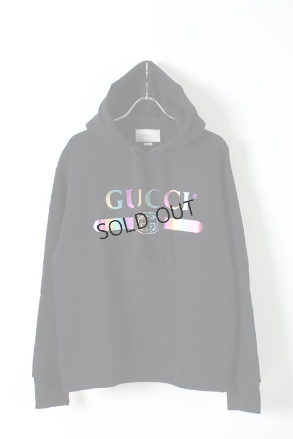 画像1: {SOLD}GUCCI グッチ ロゴ コットンスウェットシャツ{-AHA} (1)