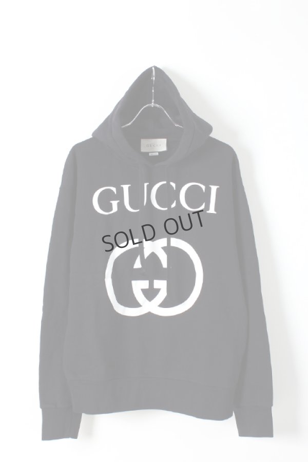 画像1: {SOLD}GUCCI グッチ インターロッキングG フーデッドスウェットシャツ{-AHA} (1)