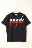 画像1: {SOLD}GUCCI グッチ ブレードプリントT{565806-XJAZY-1141-BBS} (1)