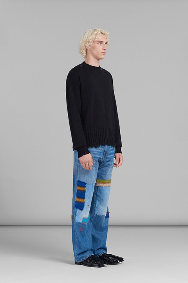 画像4: 【 30%OFF セール122,100円→85,470円】 MARNI マルニ ツイスト クルーネック セーター{GCMG0210A0UFC65200N99-BDS} (4)