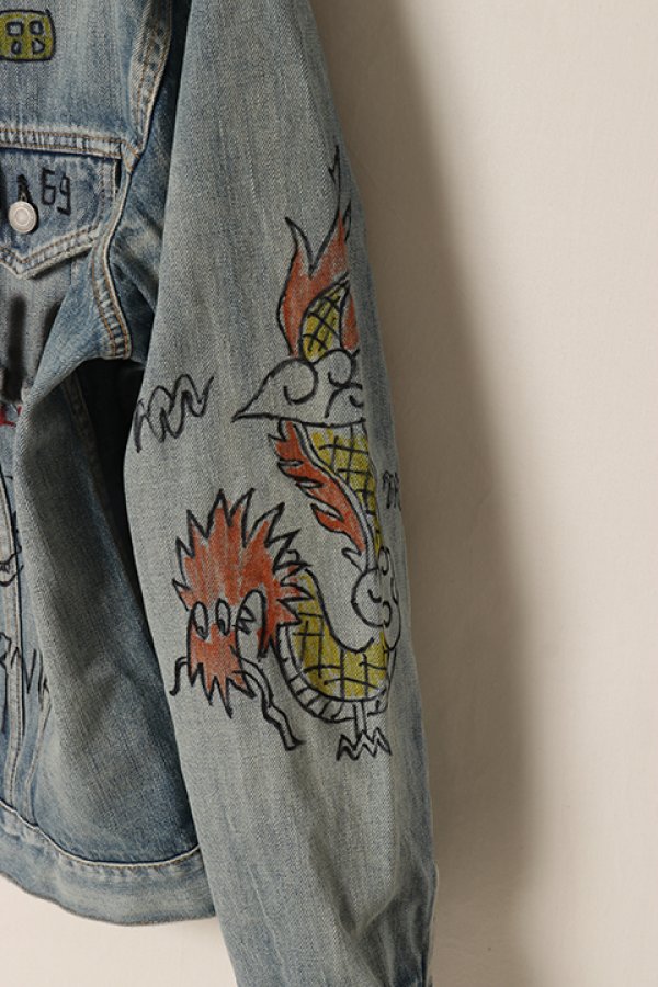 画像5: guernika ゲルニカ Graffiti Paint Denim Jacket{-BDA} (5)