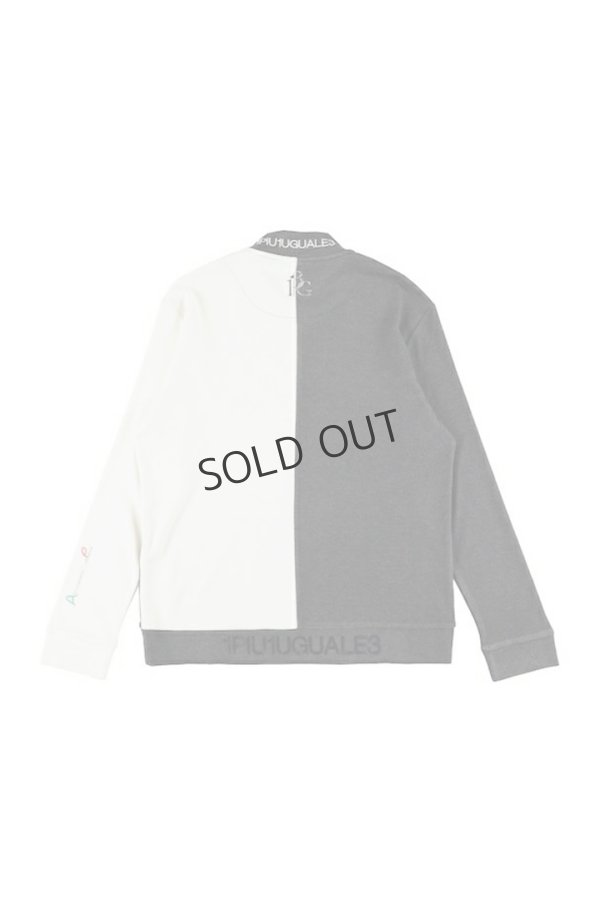 画像2: 1PIU1UGUALE3 GOLF ウノピゥウノウグァーレトレ ゴルフ 113 ADP GOLF L/S MOCK NECK CRAZY{-BDA} (2)