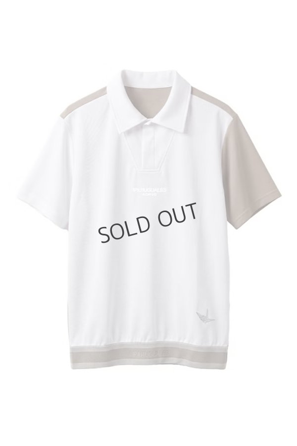画像1: 1PIU1UGUALE3 GOLF ウノピゥウノウグァーレトレ ゴルフ ADP GOLF HEM TAPE RETRO SPORT POLO{E-}{-BFS} (1)