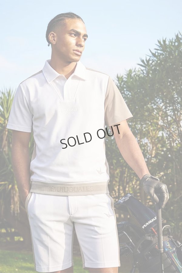 画像3: 1PIU1UGUALE3 GOLF ウノピゥウノウグァーレトレ ゴルフ ADP GOLF HEM TAPE RETRO SPORT POLO{E-}{-BFS} (3)