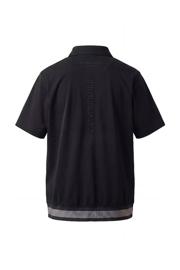 画像2: 1PIU1UGUALE3 GOLF ウノピゥウノウグァーレトレ ゴルフ ADP GOLF HEM TAPE RETRO SPORT POLO{E-}{-BFS} (2)