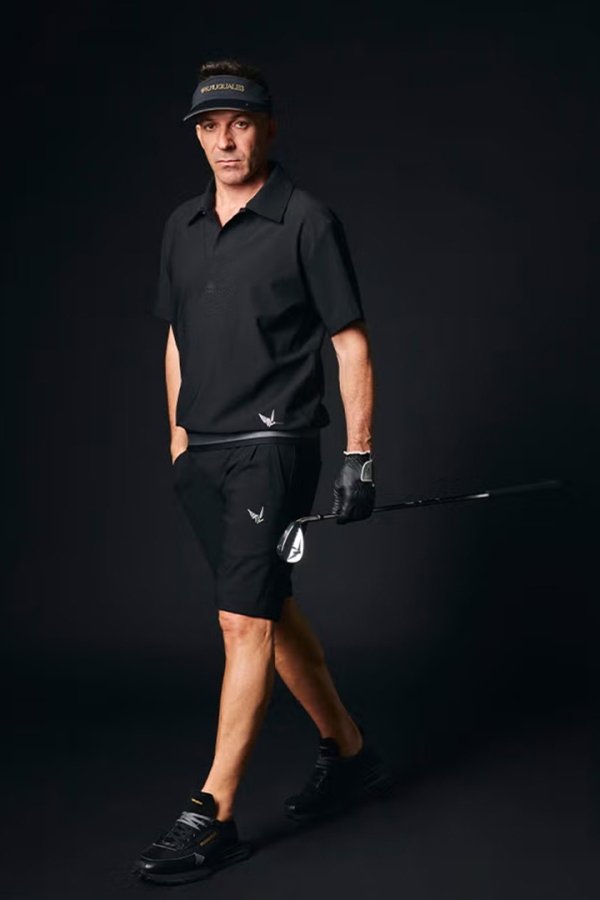 画像4: 1PIU1UGUALE3 GOLF ウノピゥウノウグァーレトレ ゴルフ ADP GOLF HEM TAPE RETRO SPORT POLO{E-}{-BFS} (4)