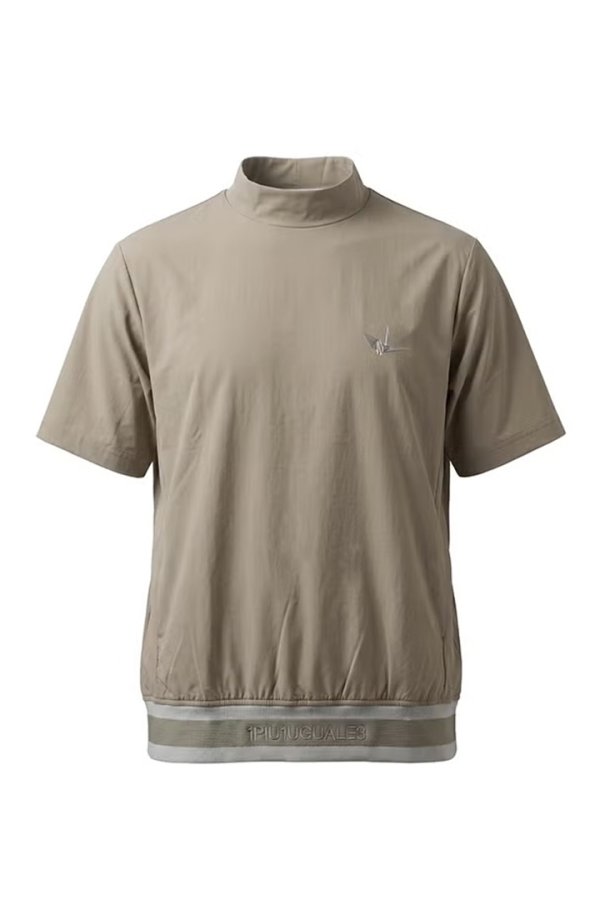 画像1: 1PIU1UGUALE3 GOLF ウノピゥウノウグァーレトレ ゴルフ ADP GOLF HEM TAPE CRAZY MOCK NECK{E-}{-BFS} (1)