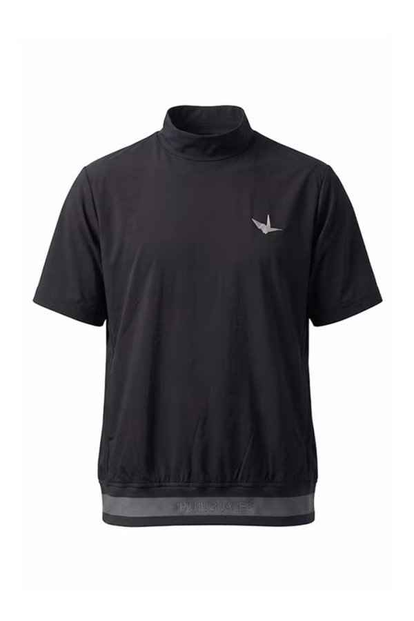 画像1: 1PIU1UGUALE3 GOLF ウノピゥウノウグァーレトレ ゴルフ ADP GOLF HEM TAPE CRAZY MOCK NECK{E-}{-BFS} (1)