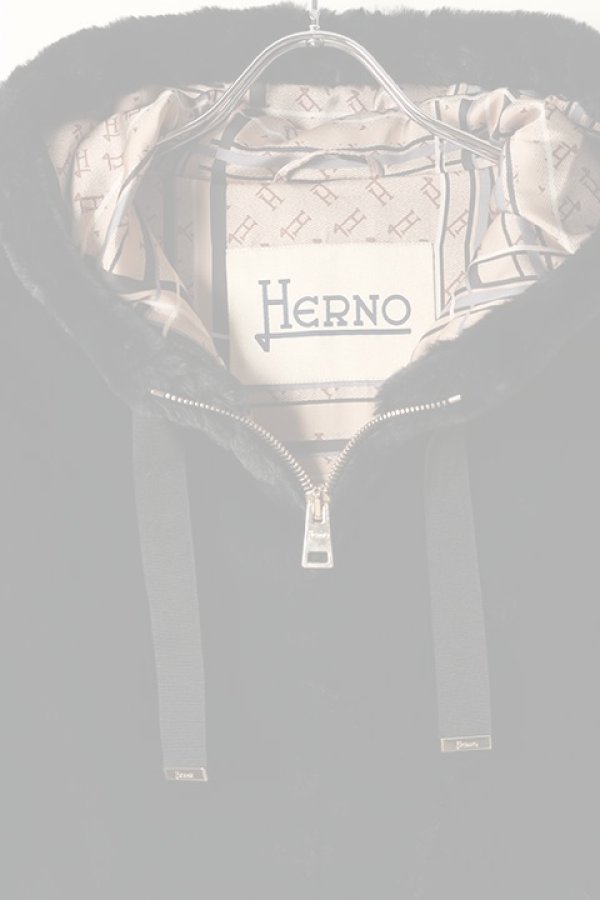 画像2:   HERNO ヘルノ ソフトオーバーサイズ ボンバージャケット{-BBA} (2)