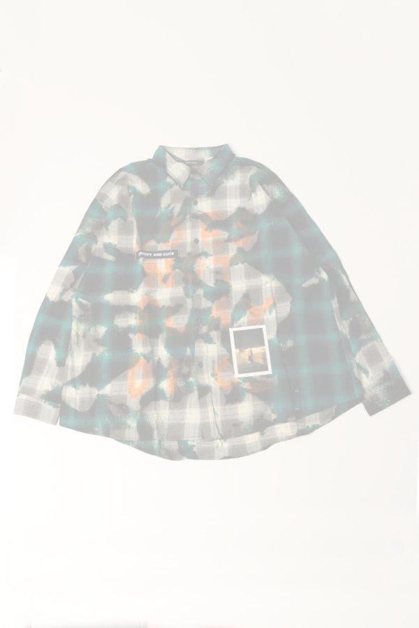 画像1:  {SOLD} guernika ゲルニカ Jesus Check Shirt{-BDA}{E-} (1)