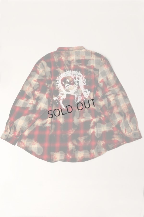 画像5: {SOLD}guernika ゲルニカ Jesus Check Shirt{-BDA}{E-} (5)