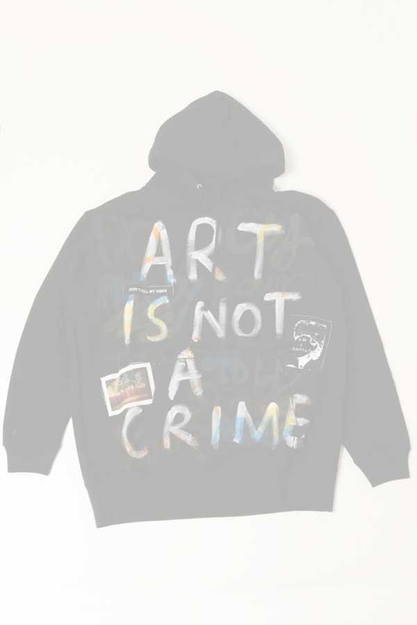 画像1:   guernika ゲルニカ Paint Hoodie{-BDA}{E-} (1)
