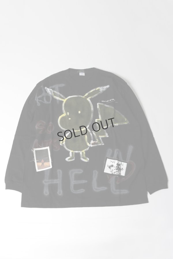 画像1: {SOLD}guernika ゲルニカ Paint Longsleeve T{-BES} (1)