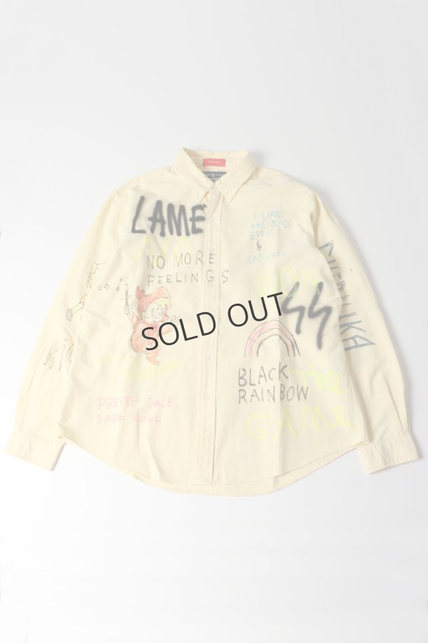 画像1: {SOLD}guernika ゲルニカ Remake Paint Shirt{-BES}{E-} (1)