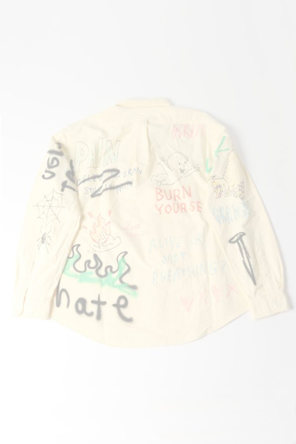 画像6:  {SOLD} guernika ゲルニカ Remake Paint Shirt{-BES}{E-} (6)