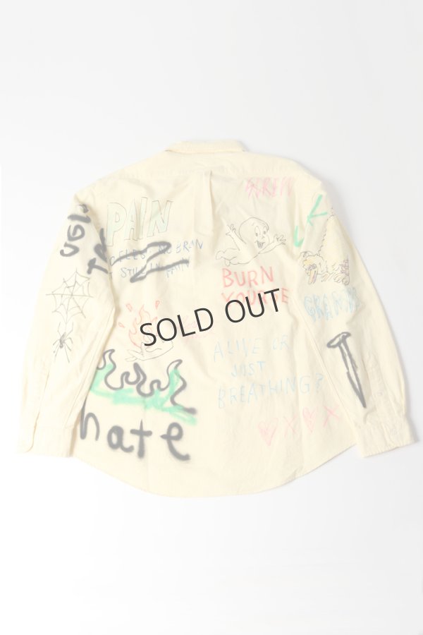 画像6: {SOLD}guernika ゲルニカ Remake Paint Shirt{-BES}{E-} (6)