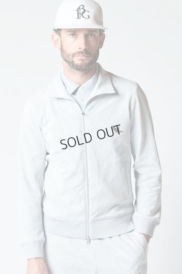 画像1: {SOLD}1PIU1UGUALE3 GOLF ウノピゥウノウグァーレトレ ゴルフ JERSEY JACKET DIAGONAL LOGO{GRB075-POE403-10/95-BCS} (1)