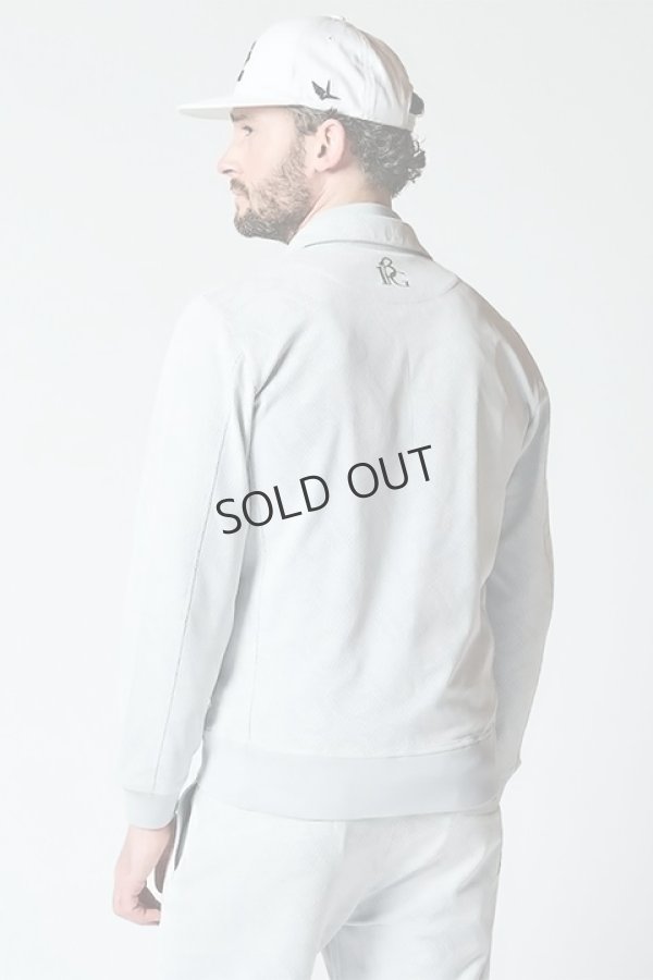 画像2: {SOLD}1PIU1UGUALE3 GOLF ウノピゥウノウグァーレトレ ゴルフ JERSEY JACKET DIAGONAL LOGO{GRB075-POE403-10/95-BCS} (2)