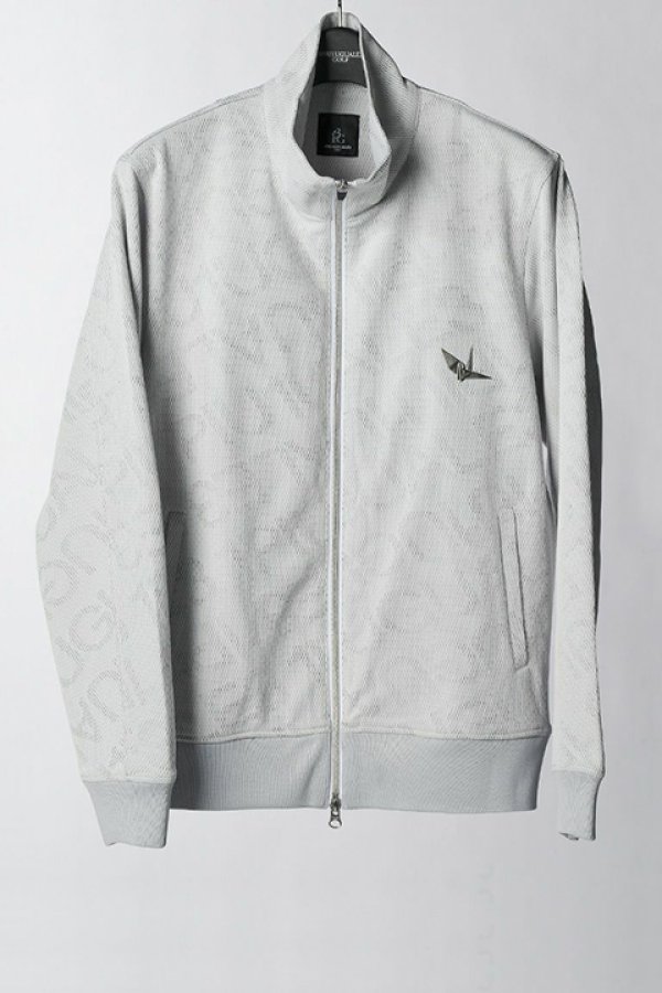 画像5: 【 30%OFF セール55,000円→38,500円】 1PIU1UGUALE3 GOLF ウノピゥウノウグァーレトレ ゴルフ JERSEY JACKET DIAGONAL LOGO{GRB075-POE403-10/95-BCS} (5)