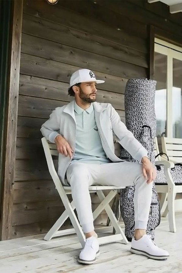 画像7: 【 30%OFF セール55,000円→38,500円】 1PIU1UGUALE3 GOLF ウノピゥウノウグァーレトレ ゴルフ JERSEY JACKET DIAGONAL LOGO{GRB075-POE403-10/95-BCS} (7)
