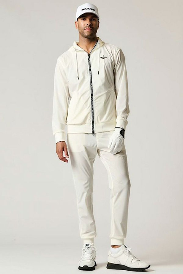 画像3: 【 30%OFF セール77,000円→53,900円】 1PIU1UGUALE3 GOLF ウノピゥウノウグァーレトレ ゴルフ NECK ZIP PARKER{-BDS} (3)